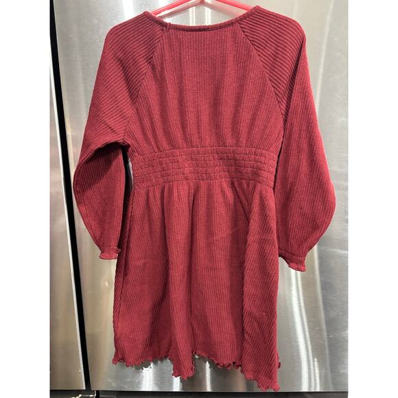 4/$20 Red Ribbed LS Dress - Old Navy - 4T - Picture 2 of 3